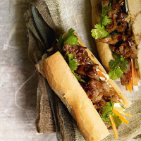 Grilled lemon grass pork baguette (Banh mi thit nuong)