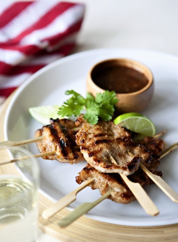 Grilled lemongrass pork