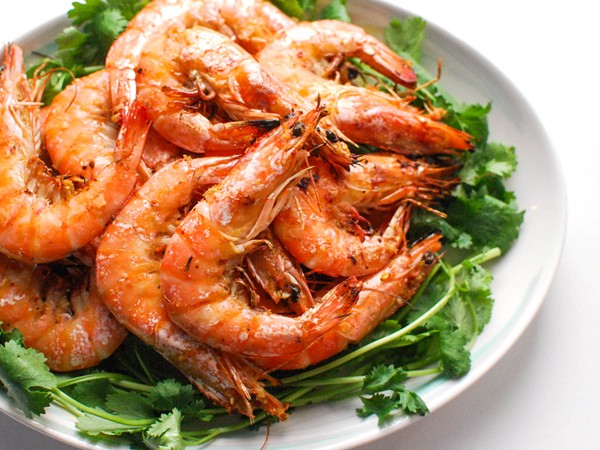 Grilled lemongrass shrimp