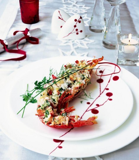 Grilled lobster Thermidor
