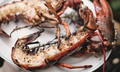 Grilled lobster with chilli and rosemary