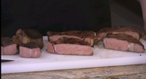Grilled loin or rib steak