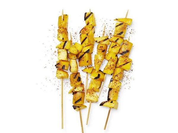 Grilled mango skewers