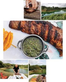 Grilled marinated skirt steak (Churrasco)