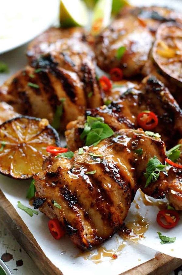 Grilled marinated Thai chicken (Gai yang)