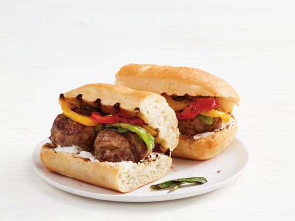 Grilled meatball subs