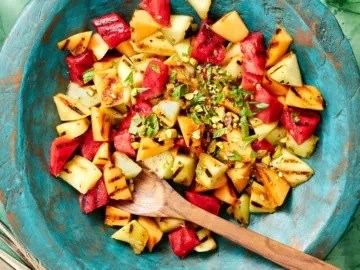 Grilled melons salad