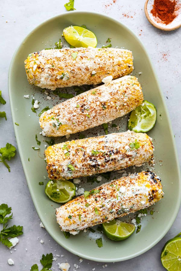 Grilled Mexican street corn