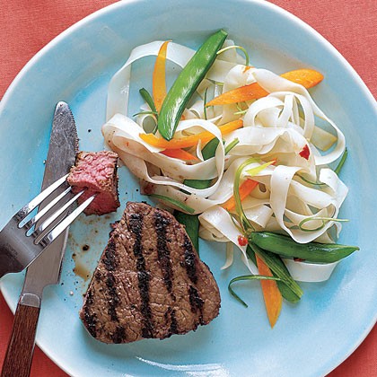 Grilled miso-marinated filet mignon