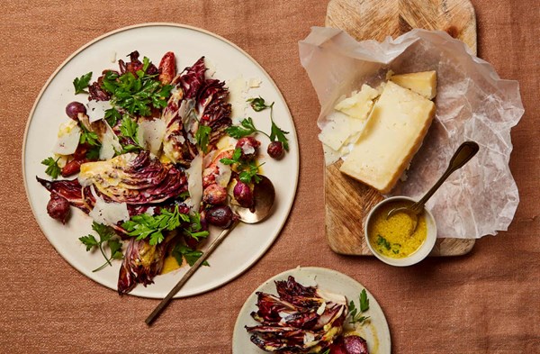 Grilled miso radicchio