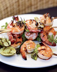Grilled miso shrimp