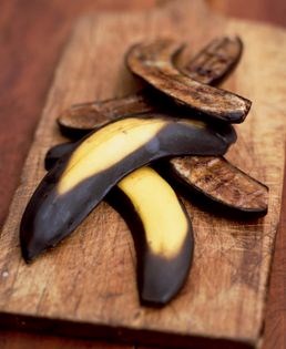 Grilled mocha bananas