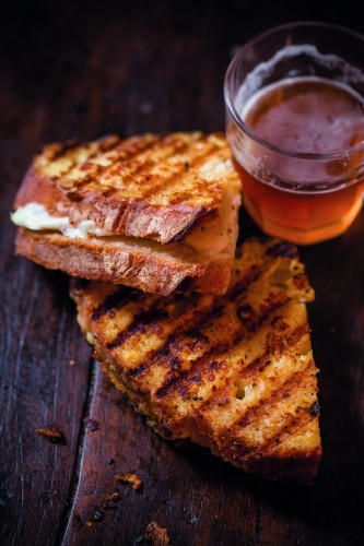 Grilled mozzarella sandwich