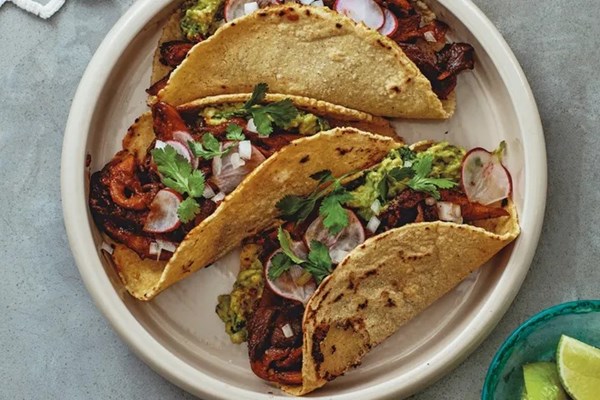 Grilled mushroom tacos