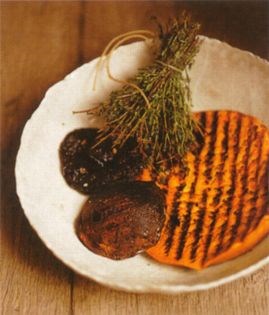 Grilled mushrooms