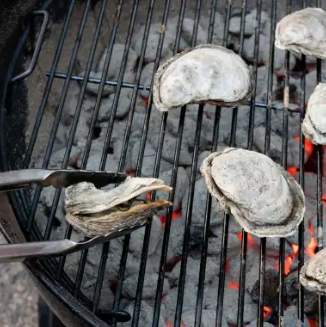 Grilled mussels