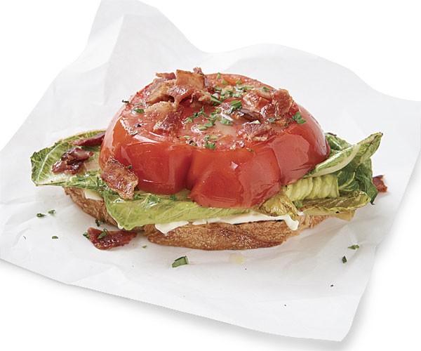 Grilled open-face BLT
