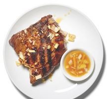 Grilled or broiled lamb with lemon grass and ginger