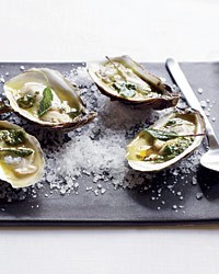 Grilled oysters with spiced tequila butter