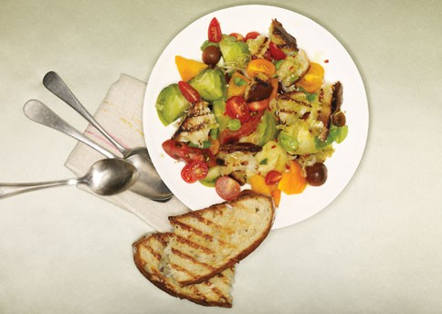 Grilled panzanella