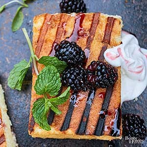 Grilled Parmesan cake