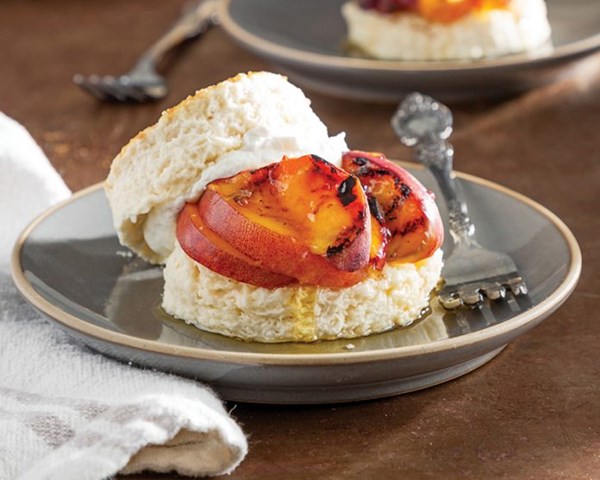 Grilled peach shortcakes