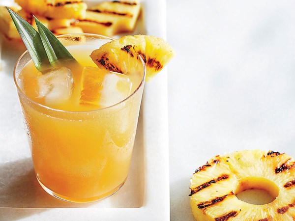 Grilled pineapple lemonade