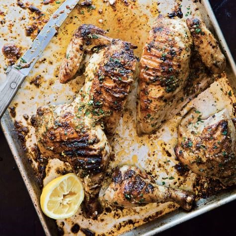 Grilled piri piri chicken
