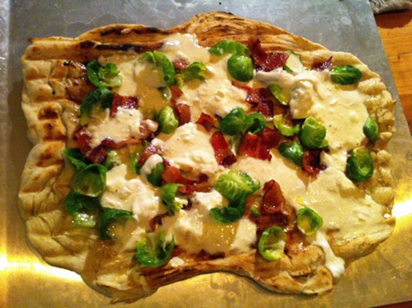 Grilled pizza
