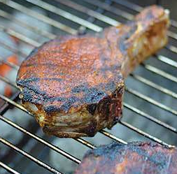 Grilled pork chops