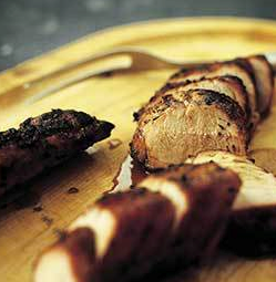 Grilled pork tenderloin