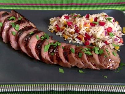 Grilled pork tenderloin