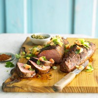 Grilled pork tenderloin