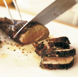 Grilled pork tenderloin with Caribbean-style rub