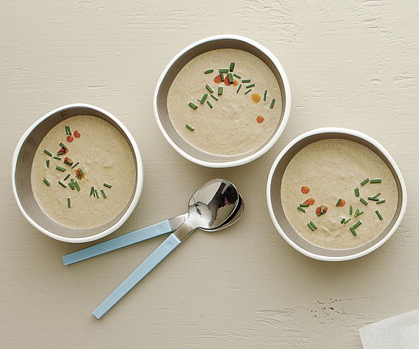 Grilled portobello bisque