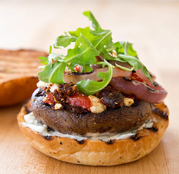 Grilled portobello burgers