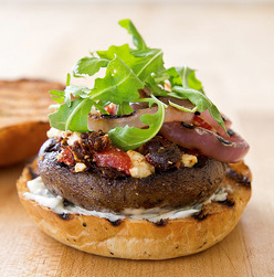 Grilled portobello burgers