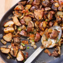 Grilled potato salad