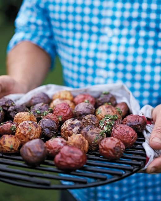 Grilled potatoes