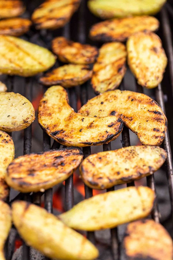 Grilled potatoes