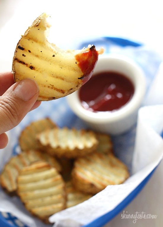 Grilled potatoes