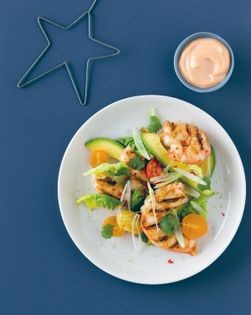 Grilled prawn cocktail