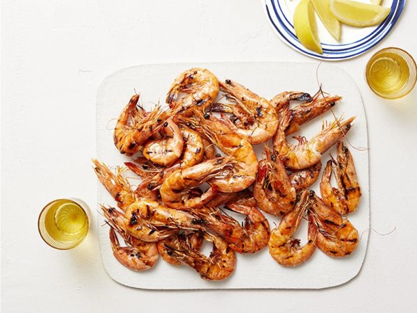 Grilled prawns (Gamberoni alla griglia)