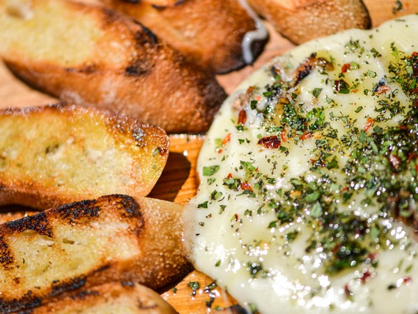 Grilled provoleta cheese