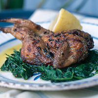 Grilled quail with ras el hanout