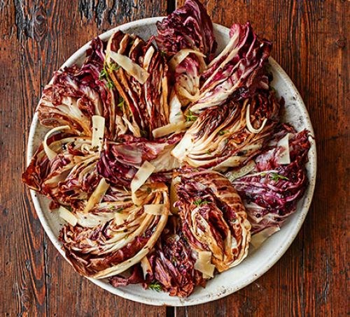 Grilled radicchio with Fontina