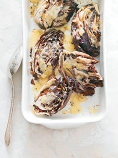 Grilled radicchio with scamorza