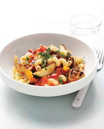Grilled ratatouille pasta