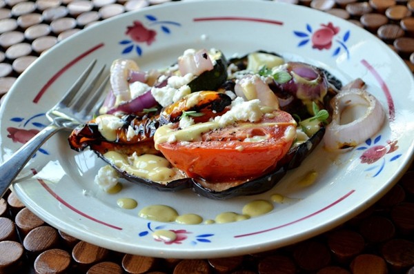 Grilled ratatouille salad