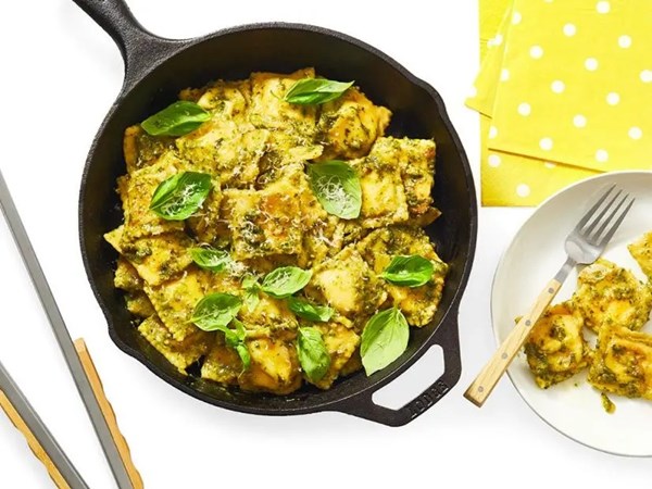 Grilled ravioli